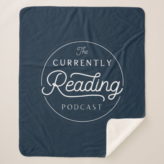 De huidige Sherpa Throw - marine (Voorkant)