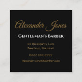 De hulpmiddelen van de Handel personaliseren Vierkante Visitekaartje (Achterkant)