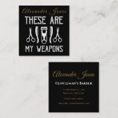 De hulpmiddelen van de Handel personaliseren Vierkante Visitekaartje (Voorkant / Achterkant)