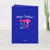 De hulpmiddelen van kapsels feestdagen kaart (Achterkant)