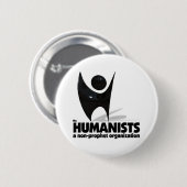 De humanisten ronde button 5,7 cm (Voorkant /achterkant)