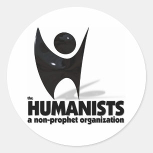 De humanisten ronde sticker