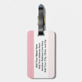 De Humor van bustehouders en van Rimpels Bagagelabel (Achterkant verticaal)