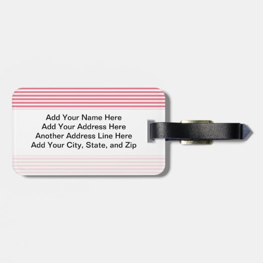 De Humor van bustehouders en van Rimpels Bagagelabel (Achterkant horizontaal)