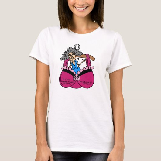 De Humor van bustehouders en van Rimpels T-shirt (Voorkant)