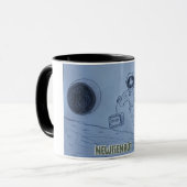 De humor van de astronaut Newfoundland. Mok (Voorkant links)