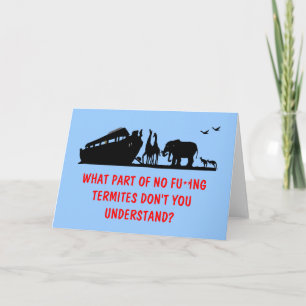 De humor van de atheïst kaart