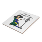 De Humor van de opvlieging Tegeltje (Zijkant)