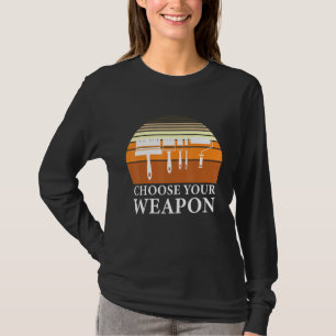 De Humor van de Schilder van de Bouw kiest Uw Weap T-shirt