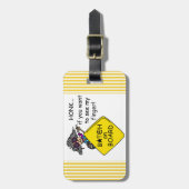 De Humor van de Woede van de weg Bagagelabel (Voorkant verticaal)