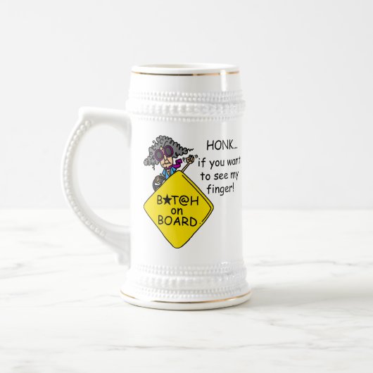 De Humor van de Woede van de weg Bierpul (Links)