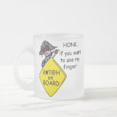 De Humor van de Woede van de weg Matglas Koffiemok (Links)