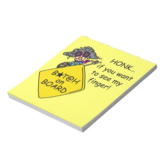 De Humor van de Woede van de weg Notitieblok (Gedraaid)