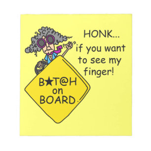 De Humor van de Woede van de weg Notitieblok