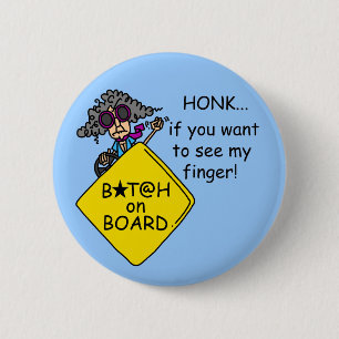 De Humor van de Woede van de weg Ronde Button 5,7 Cm