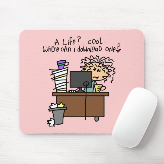 De Humor van het Leven van de download Muismat (Met muis)