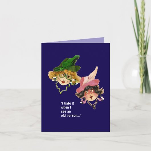 De humoristische verjaardag van een vriend feestdagen kaart (Voorkant)