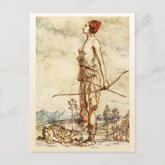 De Huntress Diana Briefkaart (Voorkant)