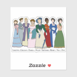 De Huntresses, op maat gesneden vinyl sticker