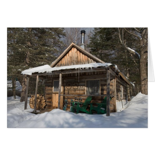 De hutten bij de Little Lyford Pond van de AMC (Voorkant Horizontaal)