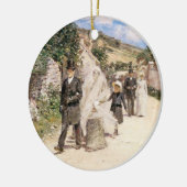 De huwelijksmars van Robinson,  Passen getrouwd Keramisch Ornament (Links)