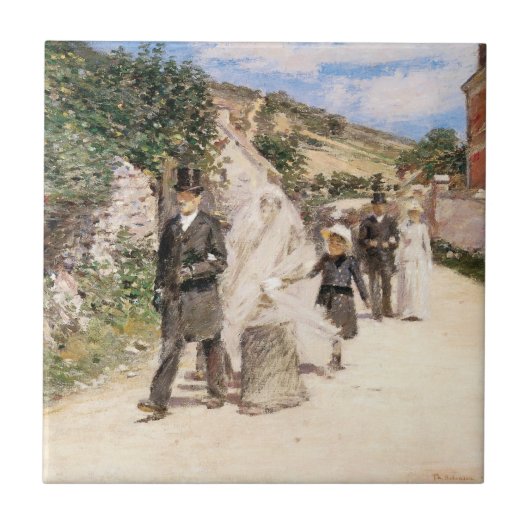 De huwelijksmars van Robinson, Passen getrouwd Tegeltje (Voorkant)