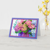 De hydrangea hortensia kleurt & grenzen II Kaart (Gele Bloem)