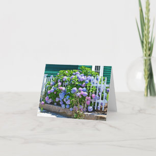 De Hydrangea hortensia's Notecard van de kust Kaart
