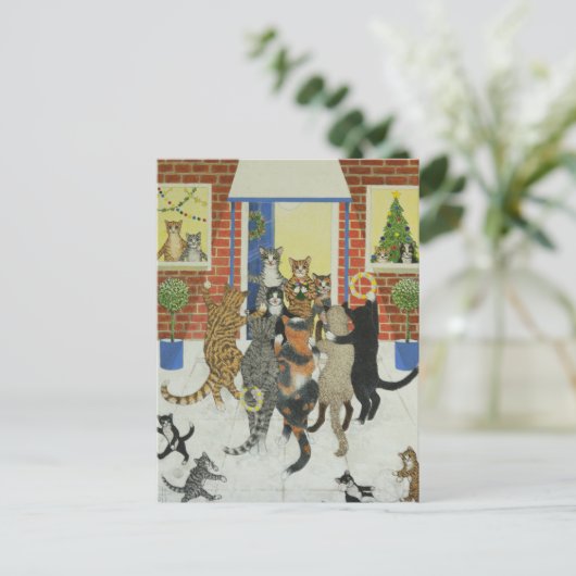 De hymnes van Kerstmis Feestdagenkaart (Staand voorkant)