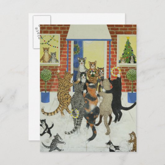 De hymnes van Kerstmis Feestdagenkaart (Voorkant / Achterkant)