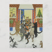 De hymnes van Kerstmis Feestdagenkaart (Voorkant)