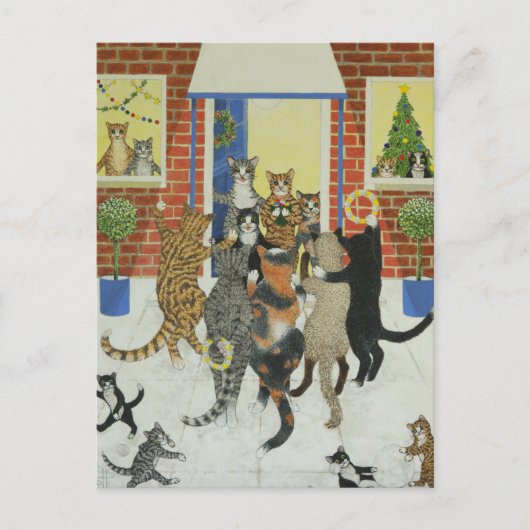 De hymnes van Kerstmis Feestdagenkaart (Voorkant)