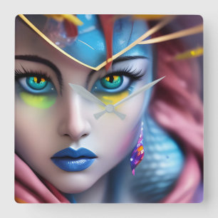 De Hypnotist Vierkante Klok