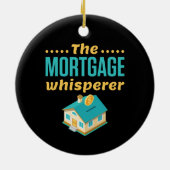 De hypotheekfluisteraar keramisch ornament (Achterkant)