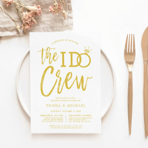 De I do Crech Heroefening van het diner Gold+Whi Kaart