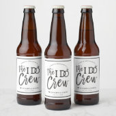 De I Do Crew | Trouwfeest favorietjes Bier Etiket (Flessen)