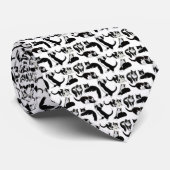 De I Love Tuxedo Cats Stropdas (Opgerold)