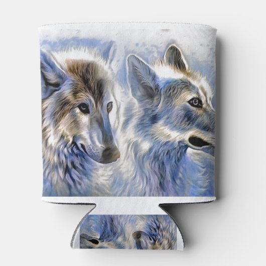 De Ice Wolf Blikjeskoeler (Achterkant)