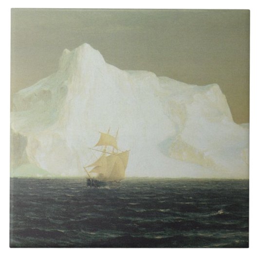 De Iceberg (door de Frederic Edwin Church) Tegeltje (Voorkant)