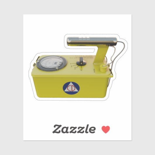 De iconische CD V-700 Geiger Counter Sticker (Vel)