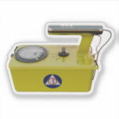 De iconische CD V-700 Geiger Counter Sticker (Voorkant)