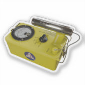 De iconische CD V-700 Geiger Counter Sticker (Voorkant)