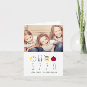 De iconische Kaart van de Nota van Rosh Hashanah