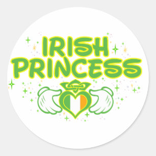 De Ierse prinses Ronde Sticker