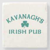 De Ierse Pub van Kavanagh Stenen Onderzetter (Voorkant)