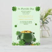 de ierse uitnodiging voor de dag van st patrick me (Staand voorkant)