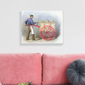 De ijsverkoper, 1895 canvas afdruk (Insitu (Woonkamer))