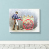 De ijsverkoper, 1895 canvas afdruk (Insitu (Houten vloer))