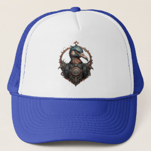 De ijzeren snavel: een steampunk ibis trucker pet