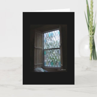 De ijzige Lege Kaart van het Venster van de Winter